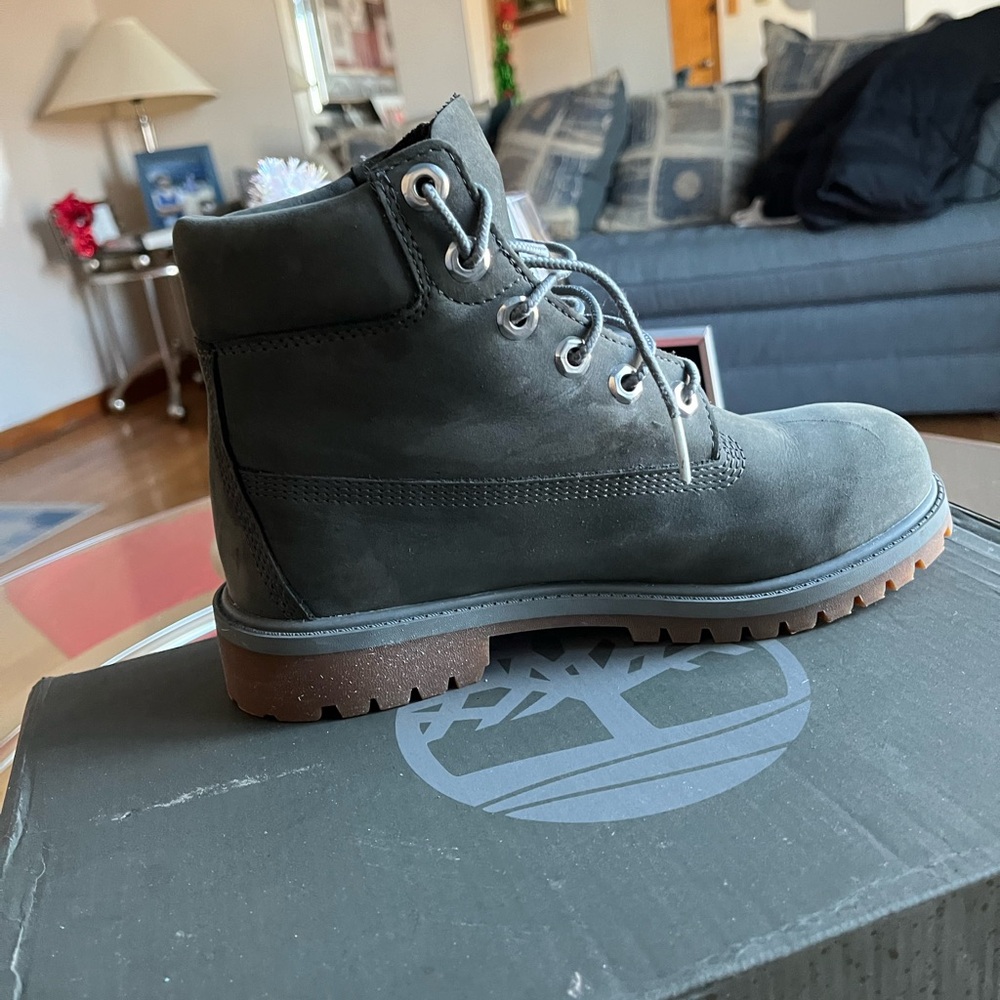 Timberland Dark Gray Lace-Up Boots - Picture 5 of 7